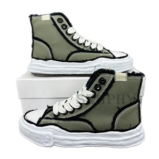 Women's & Men's Series Dissoed Thick Sole Increased Comfort Women's Canvas Shoes