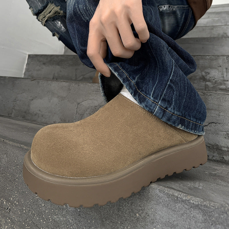 Shallow Mouth Pumps Fashion Slip-on Thick Men's Casual Shoes
