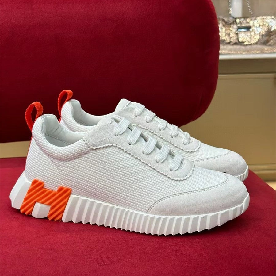 Low-cut Sports Frosted Stitching Mesh British Youth Casual Shoes