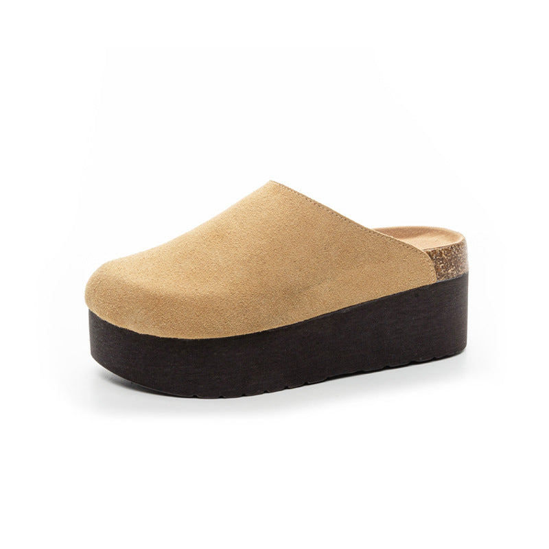 Women's Outer Wear Thick Bottom Half Support Slippers