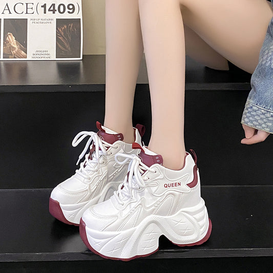 Women's Good-looking Muffin Platform Dad Spring Cm Height Increasing Women's Sports Shoes