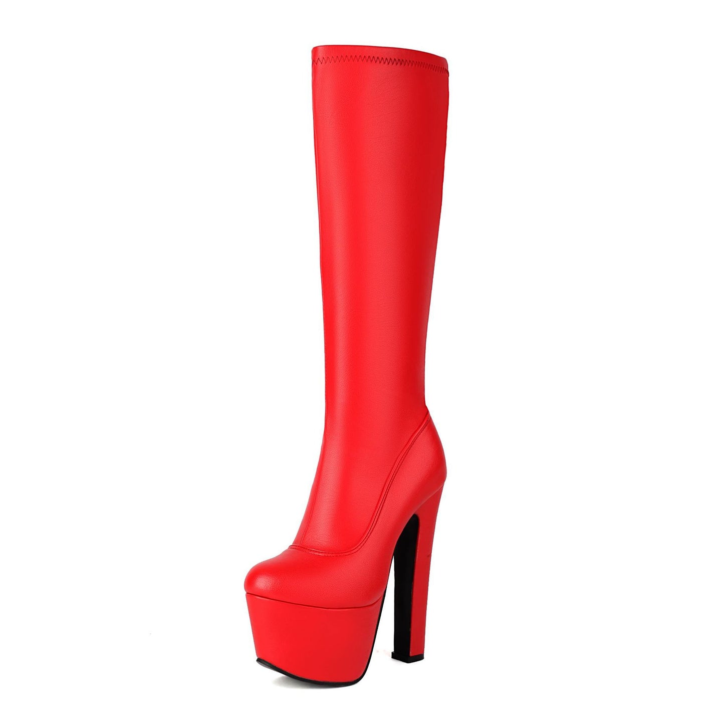 Stylish Women's Plus Size Stovepipe Platform Heels