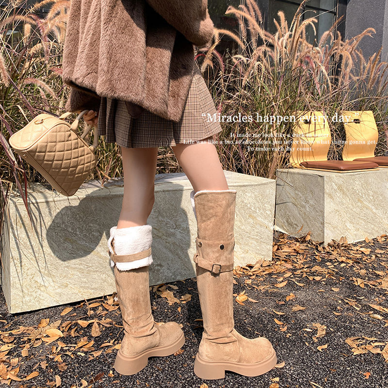 Women's One Three Wear Long Rider Thick Bottom High Boots