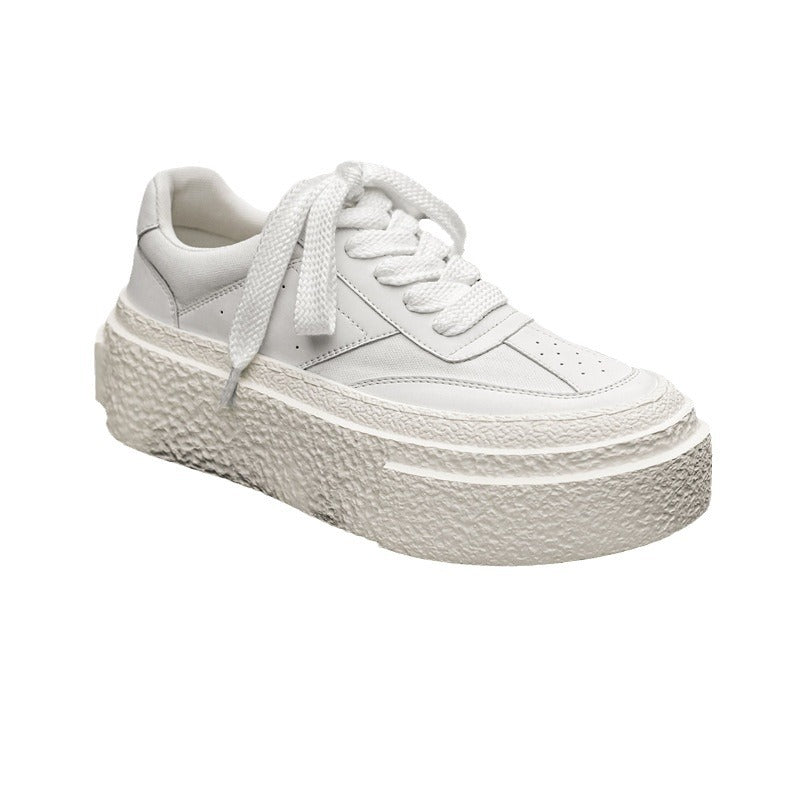 Men's High-grade Design Sense Niche Platform Heightened Men's Casual Leather Shoes