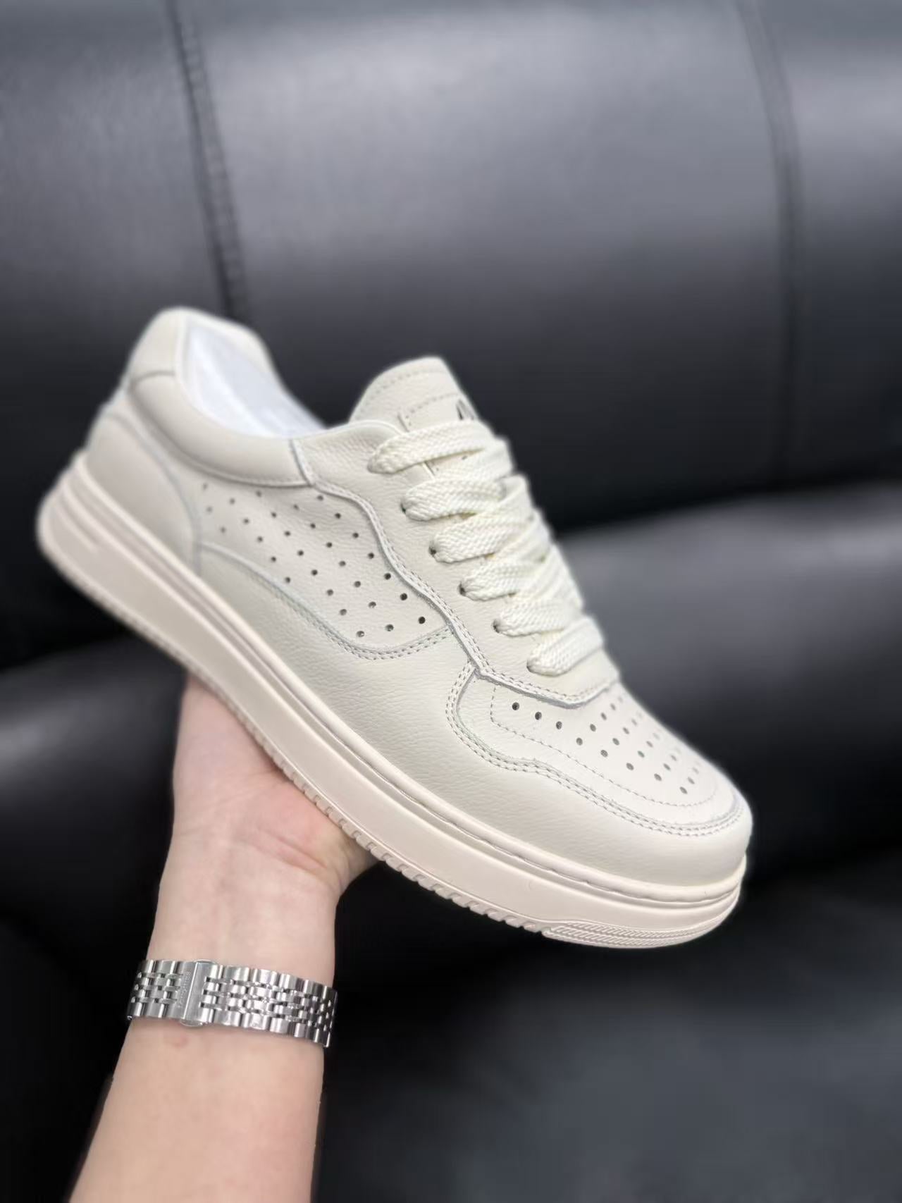 Men's Layer Cowhide High Quality Genuine Trendy Fashion Men's Board Shoes