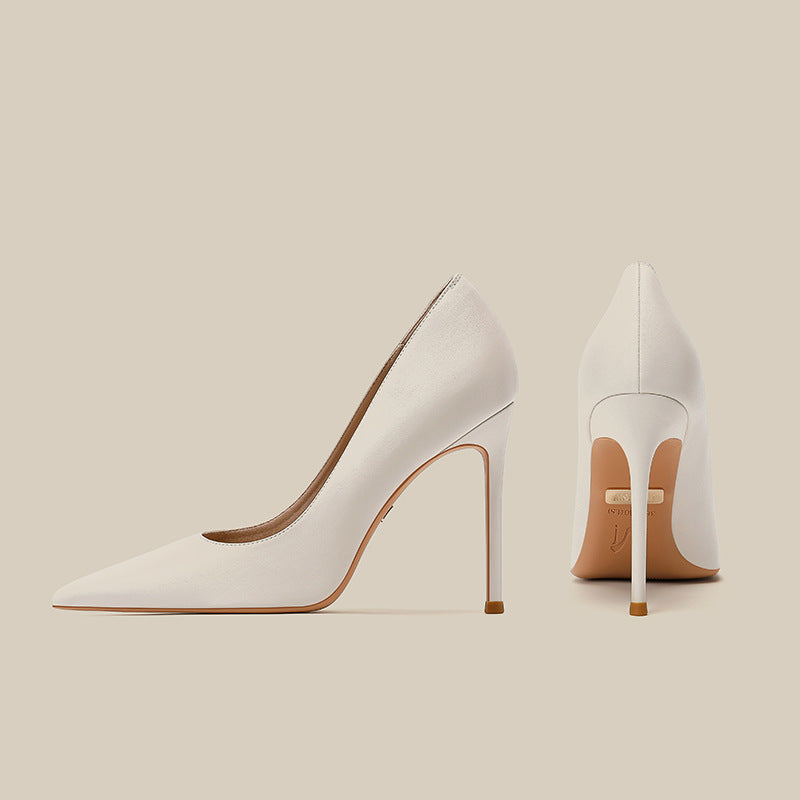 Women's Soft High Stiletto Pointed Toe Nude Women's Fashion Shoes