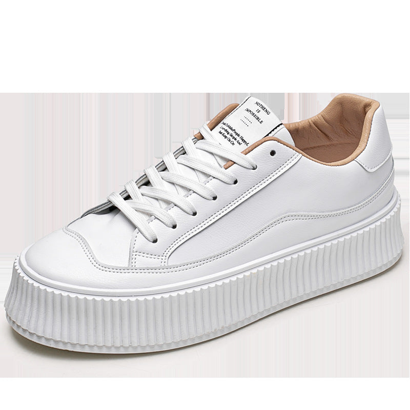 Men's White Spring Korean Niche Board Fashion Sneakers