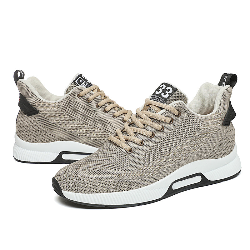 Men's Size Height Increasing Insole Leisure Breathable Men's Sports Shoes