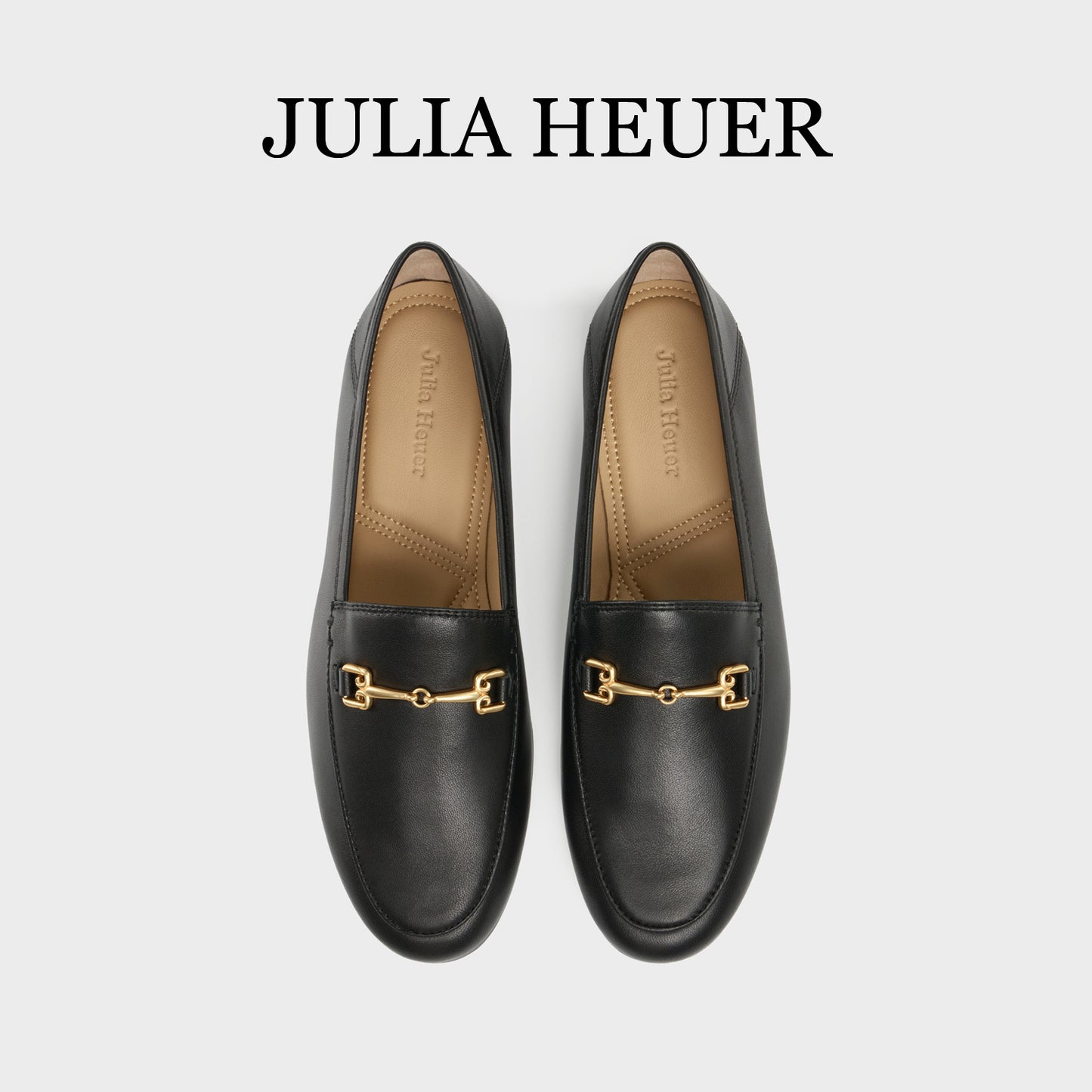 Women's Julia Hull Gold Hoop Buckle Some Two-way British Women's Fashion Shoes