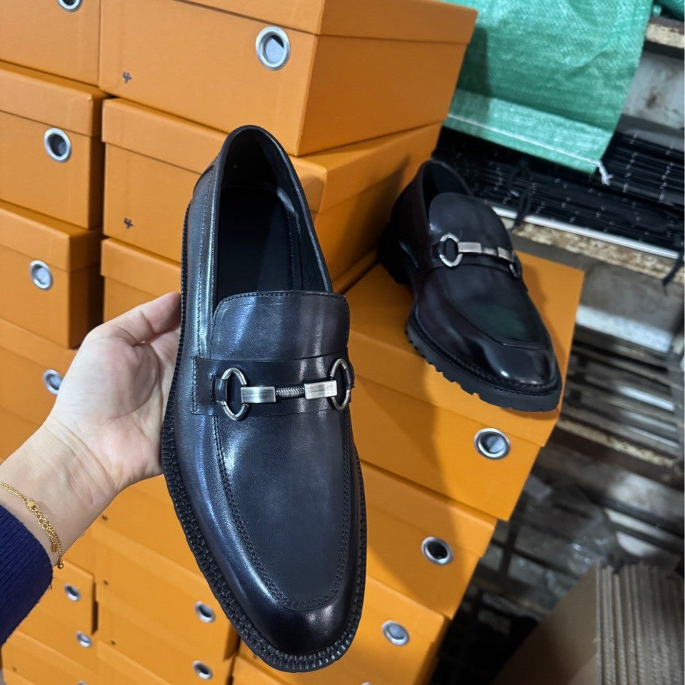 Men's Handmade Business Formal Slip-on Oxford Fashion Leather Shoes