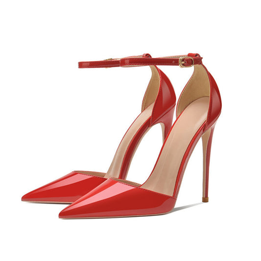 Women's Pointed Toe Shallow Mouth Stiletto High Heeled Sandals