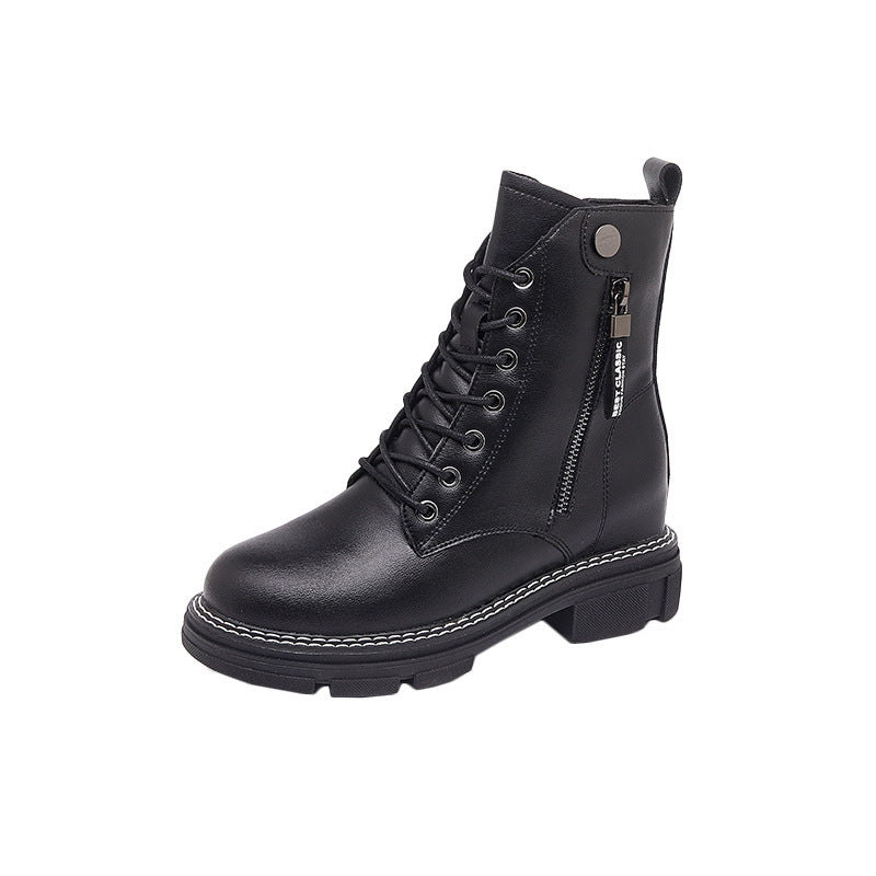 Women's & Men's Autumn Martin Korean Platform Double-sided Zipper Boots
