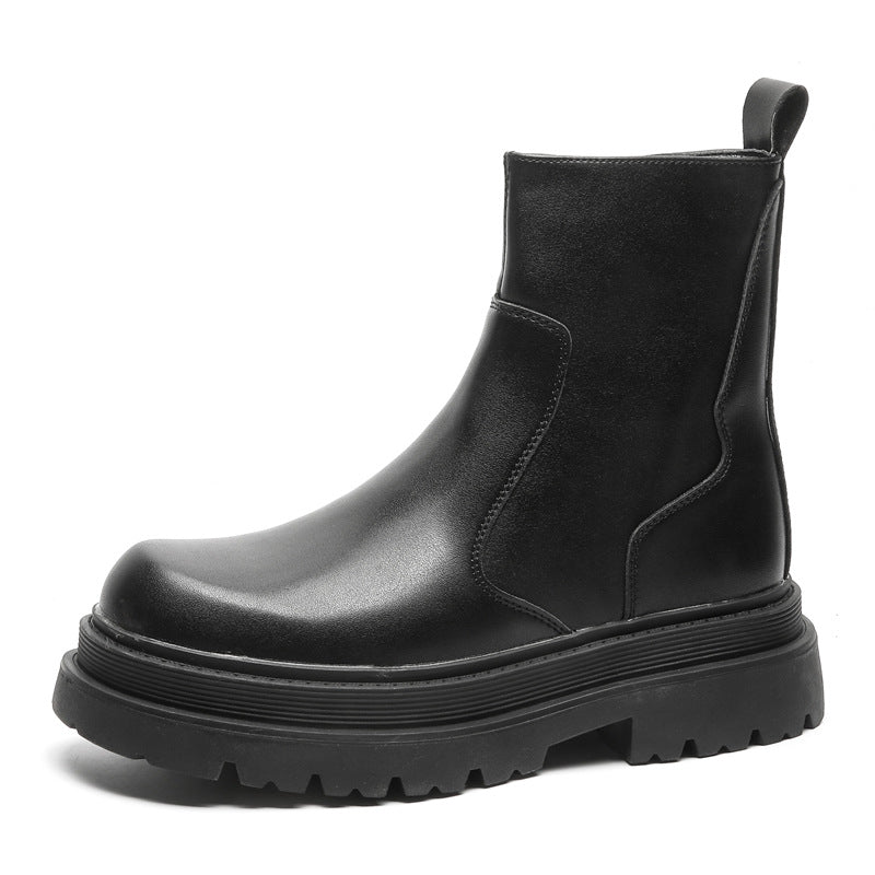 Design Sense Black British Style Trendy Boots