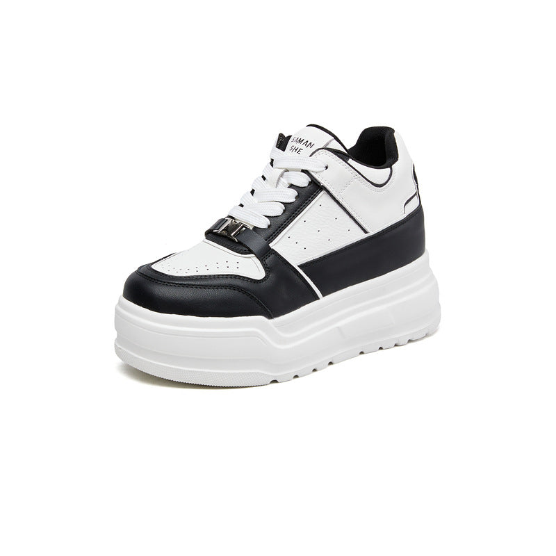 Women's Insole Genuine Platform White Spring Small Sneakers