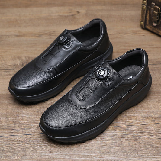 Men's Foam Bottom Business Pigskin Lining European Size Standard Fashion Men's Casual Shoes