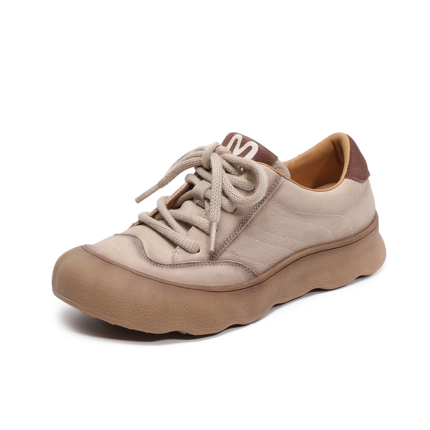 Women's Retro Genuine Autumn First Layer Cowhide Flat Artistic Ugly Women's Casual Shoes