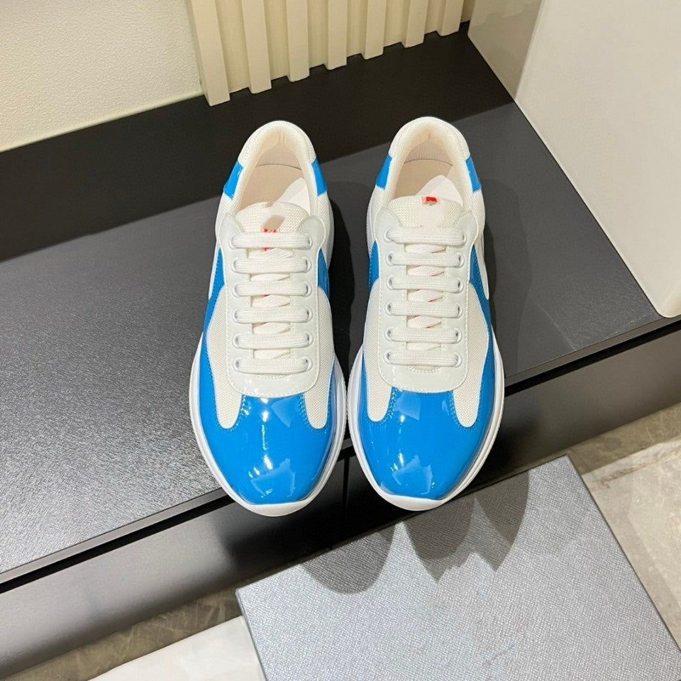 Men's Extra Large Sports First Layer Cowhide Patent Summer Sneakers