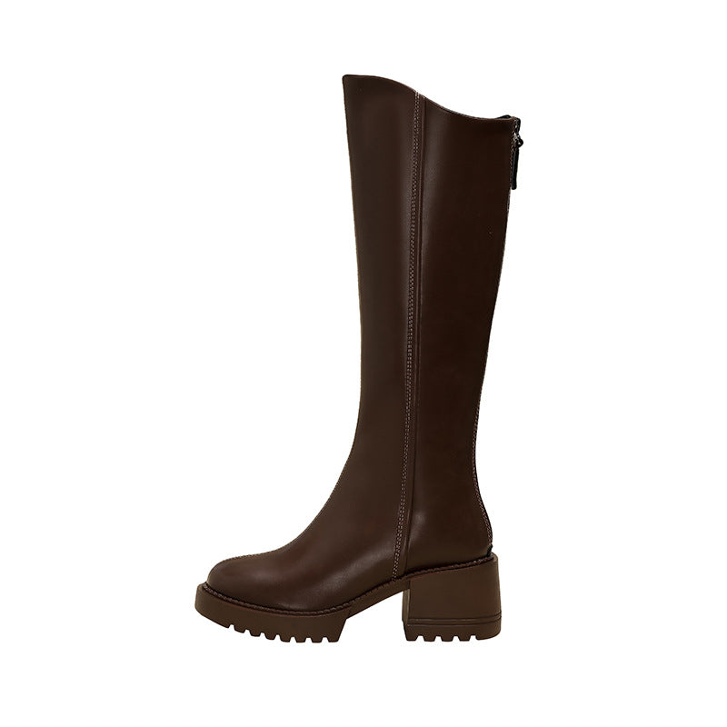 Knee High Riding Back Zipper Height Boots