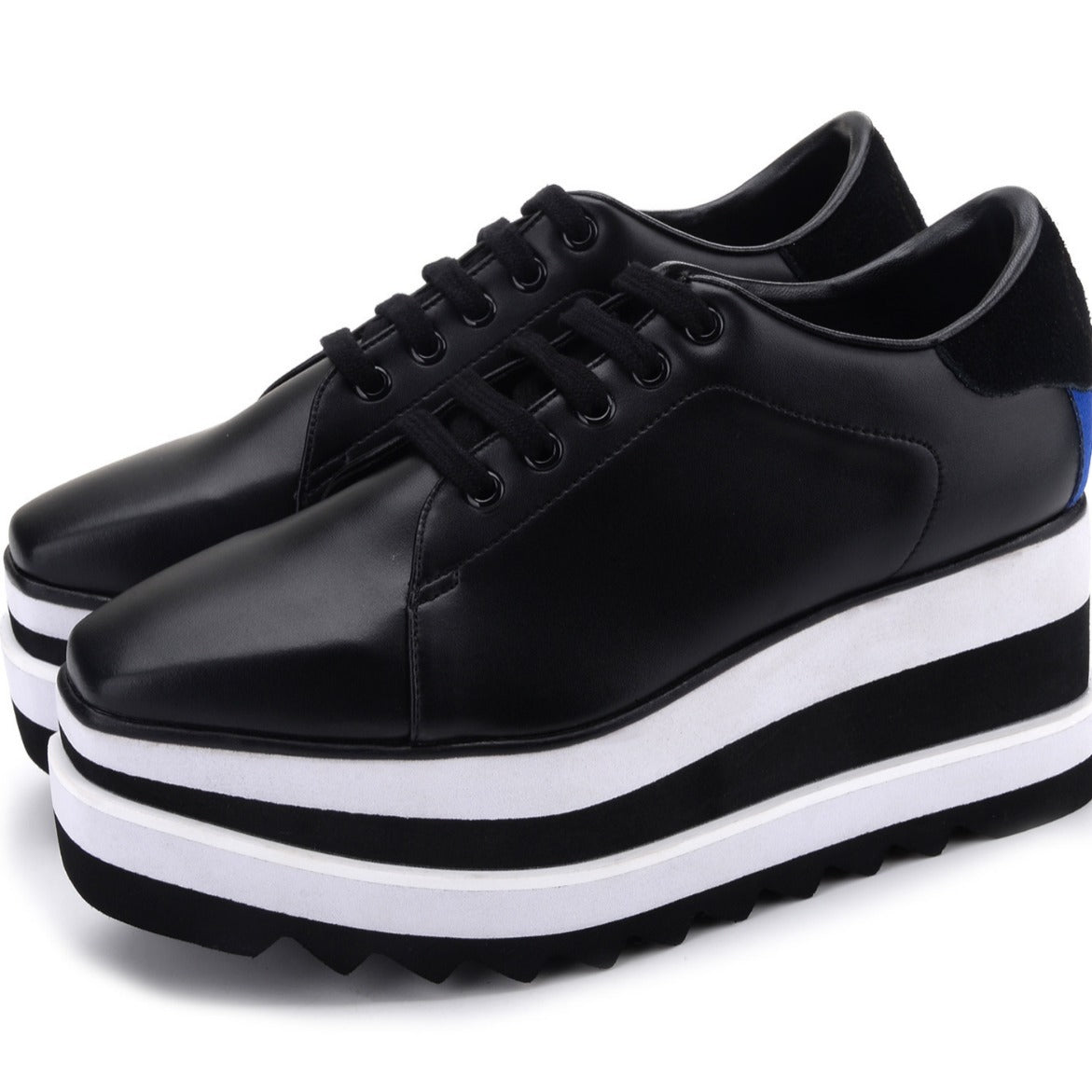 Women's Style Thick Bottom Muffin Square Toe Wedge Women's Casual Shoes