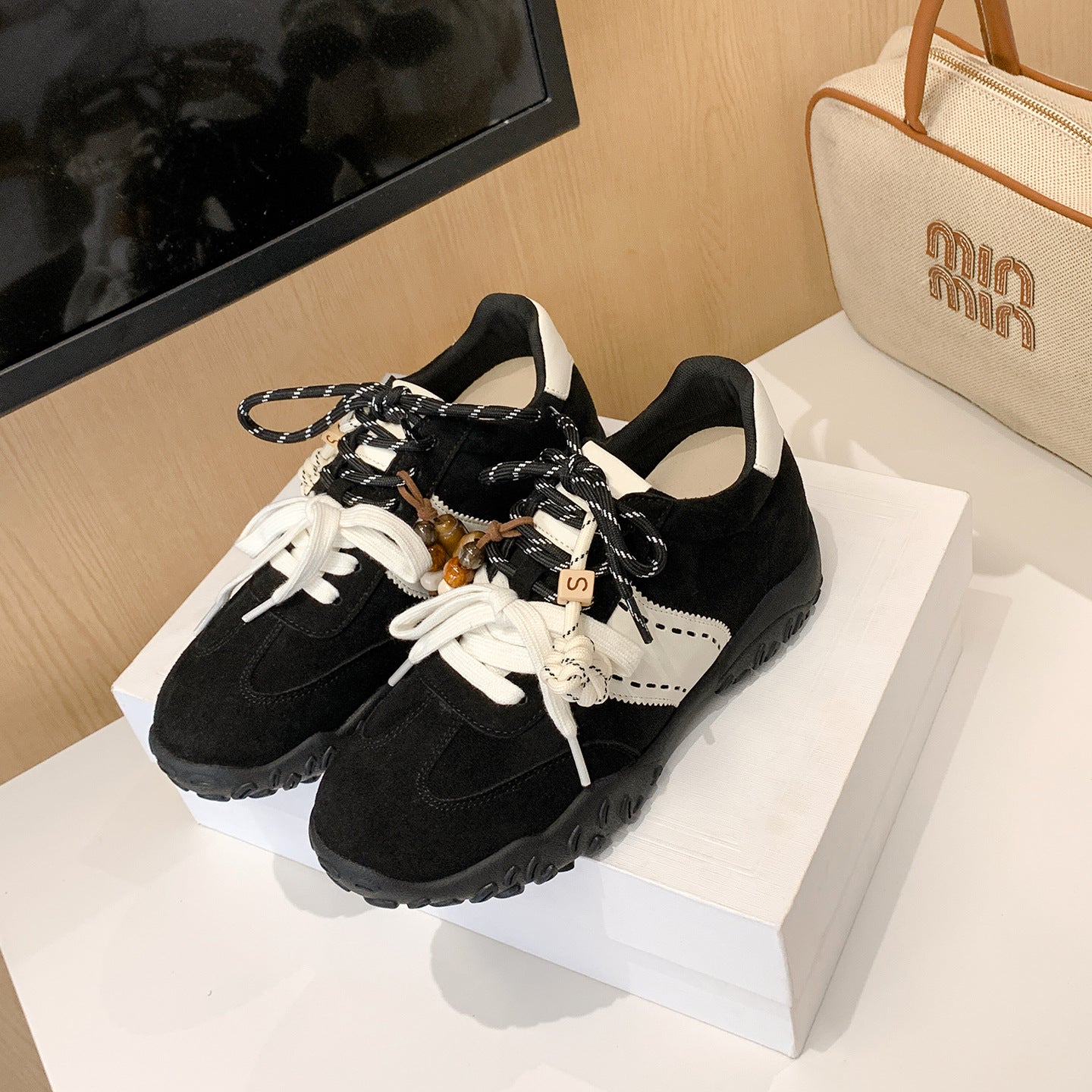 German Training Mandarin Duck Shoelaces Fashion Platform Women's Casual Shoes