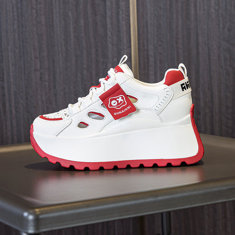 Women's Platform Height Increasing Versatile Sports Casual Shoes
