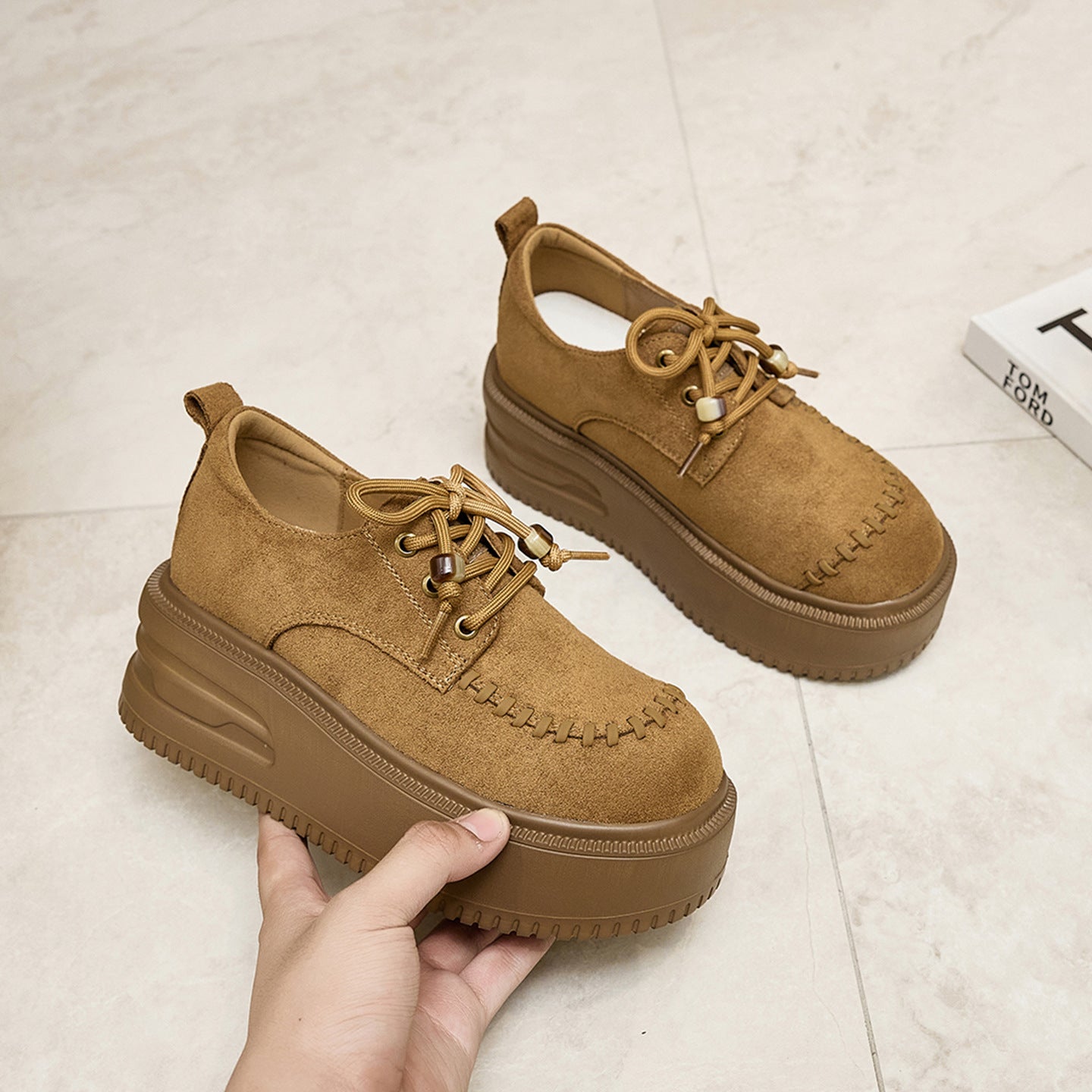 Foam Sole Autumn Retro Winter Fleece-lined Women's Casual Shoes