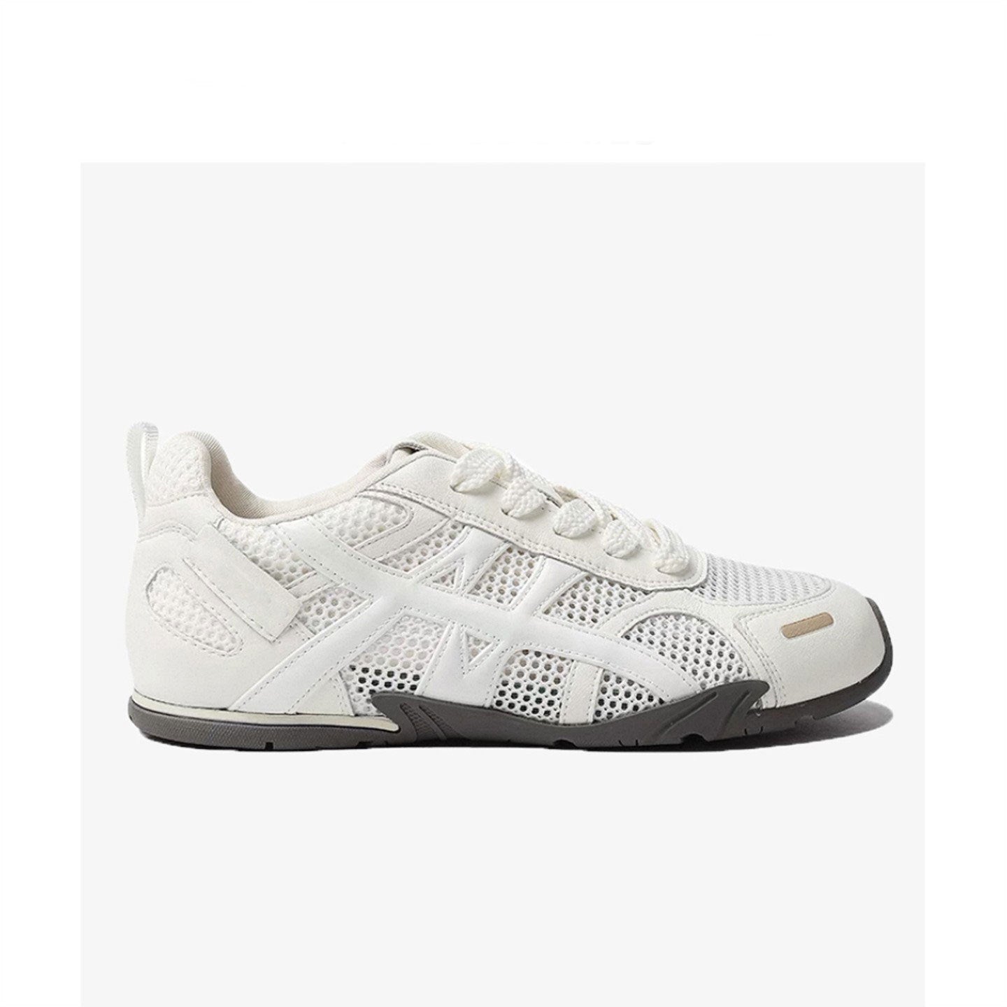 Women's Cowhide Ballet Training White Flat Lightweight Women's Sports Shoes