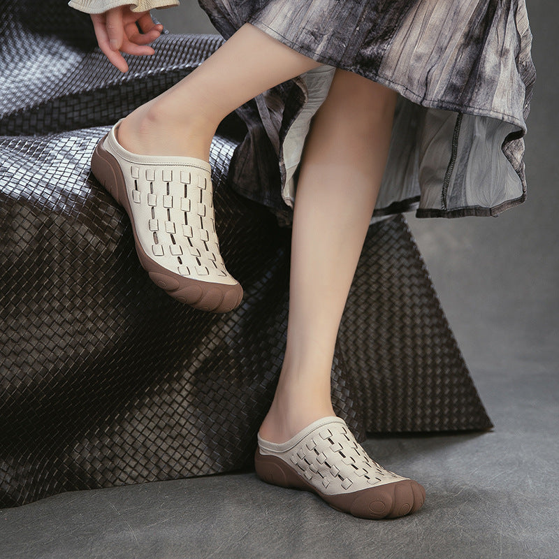Women's Vintage Hand-woven For Outdoors First Layer Men's Shoes