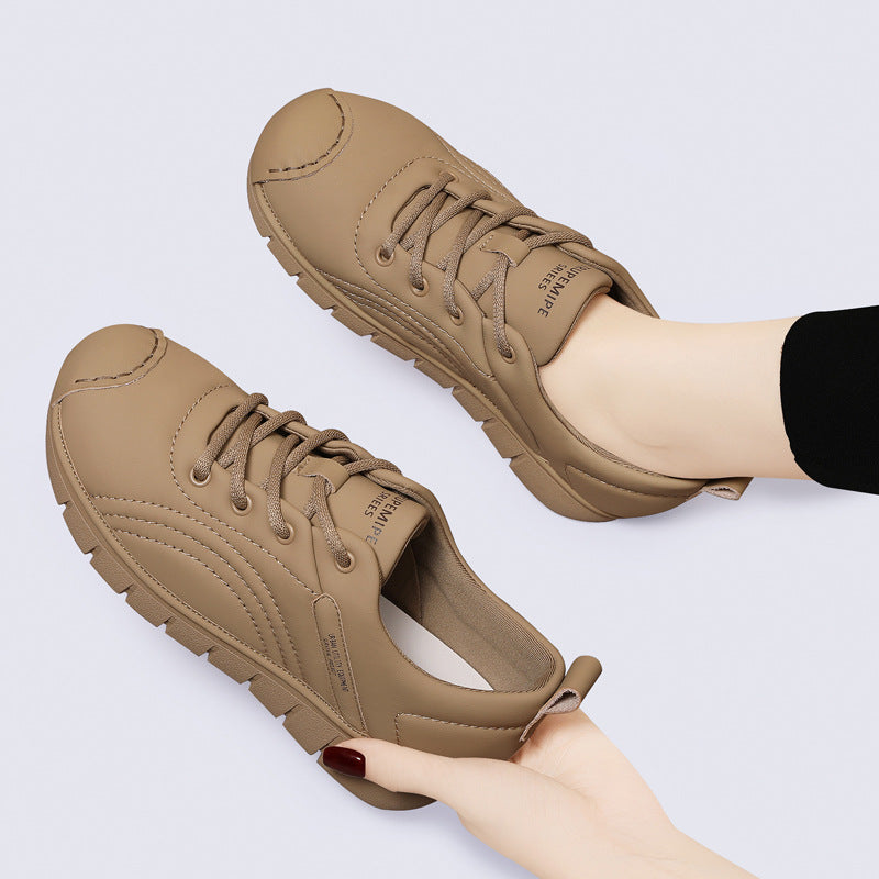 Women's Soft Bottom Surface Bread Comfortable Flat Sneakers