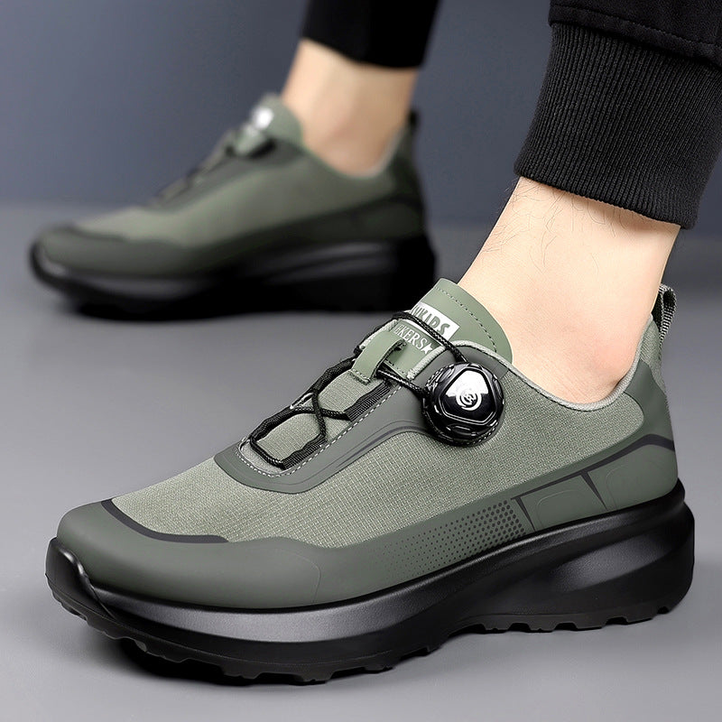 Men's Spring Thick Bottom Rotating Buckle Soft Fashionable Hiking Outdoor Men's Shoes