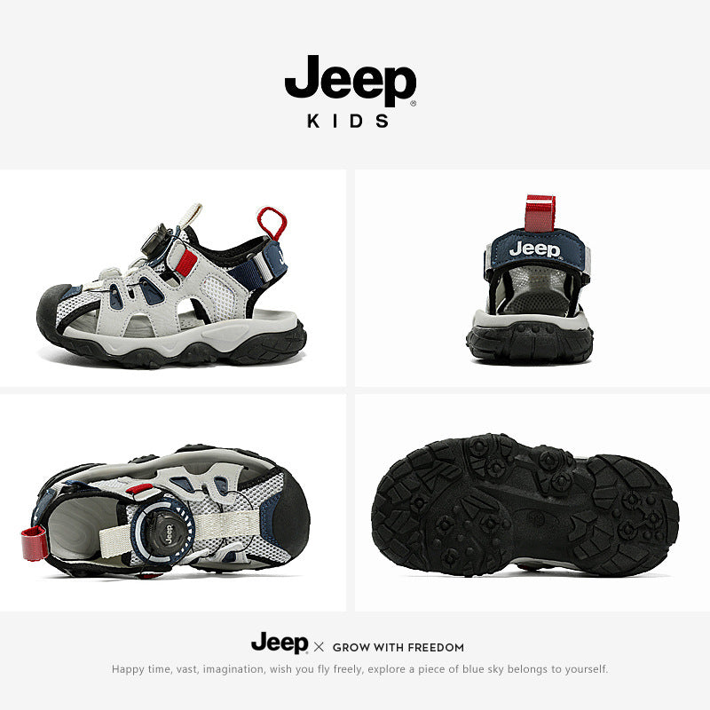 Children's Beach Summer Breathable Rotating Button Soft Kid's Sandals