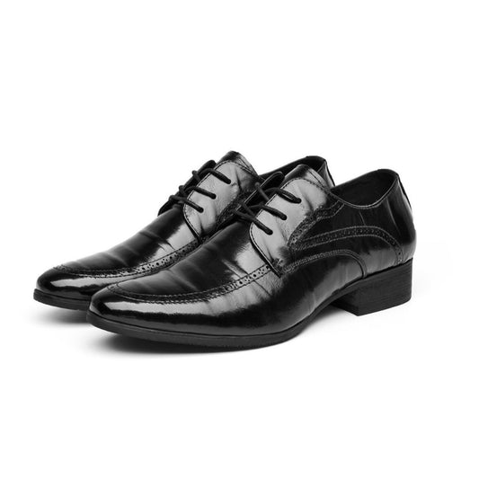 Men's Layer Cowhide Wedding Formal Wear Business Leather Shoes