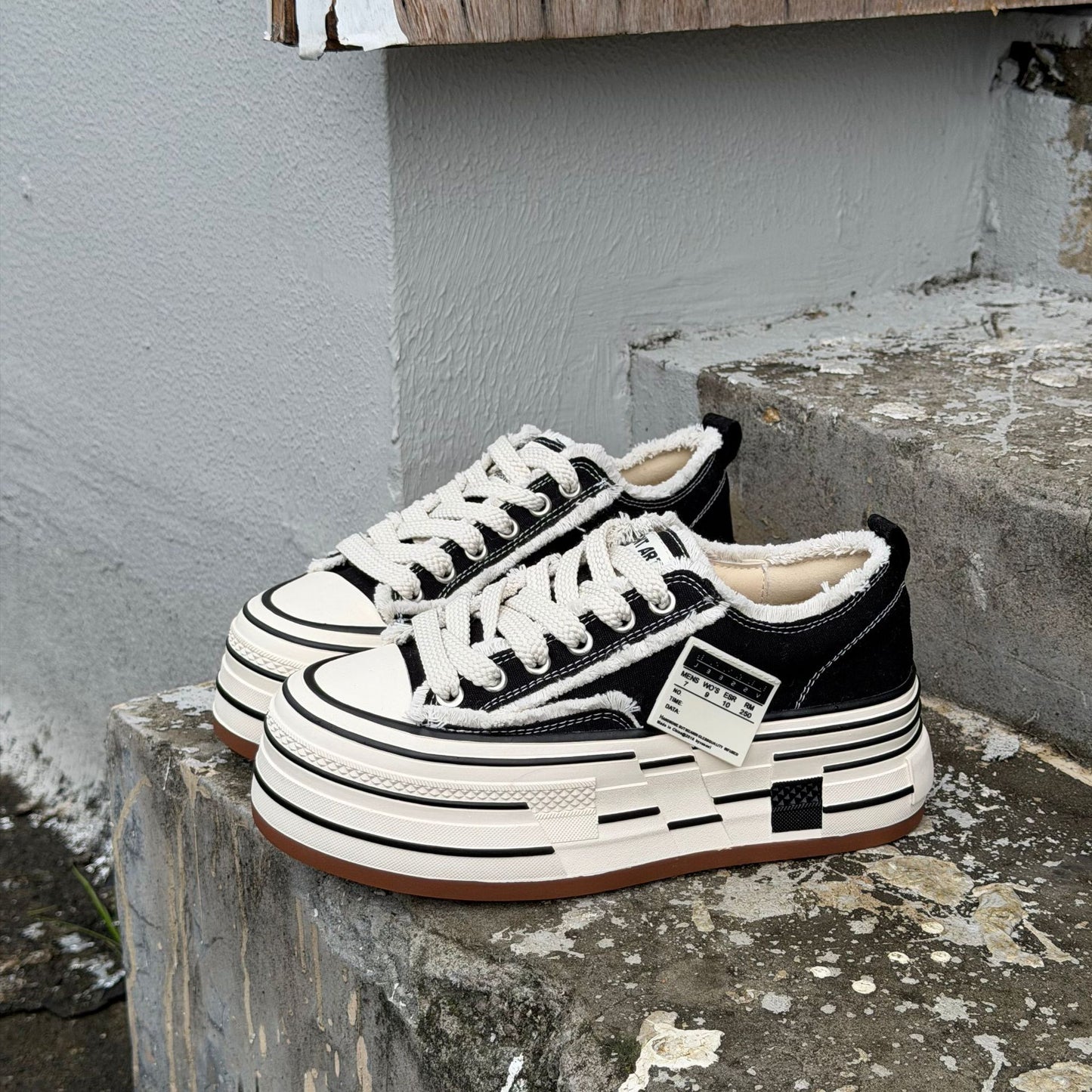 Women's Thick-soled Black Beggar Platform Versatile Women's Casual Shoes