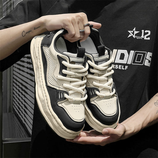 Men's Niche Invisible Height Increasing Summer Mesh Breathable Men's Board Shoes