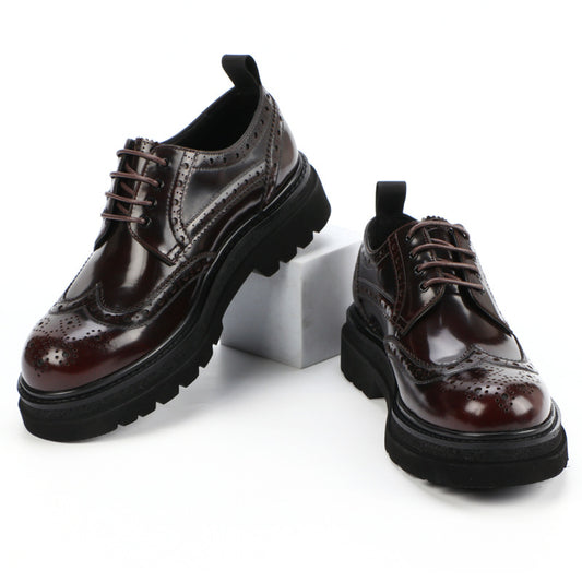 Men's Genuine Platform Formal Business Wedding Fashion Casual Shoes