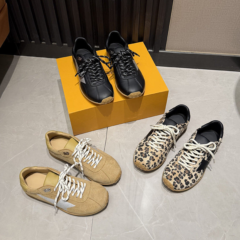 Women's Print Star Little Dirty Thin Bottom Sneakers