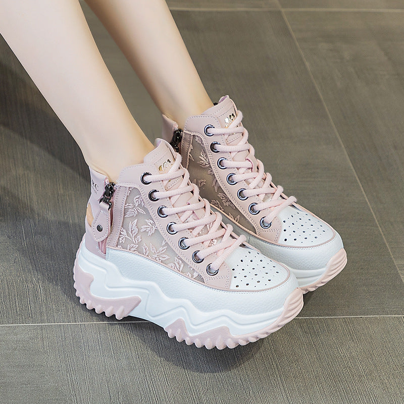 Women's Chinese Style Satin Surface Embroidered Printed Women's Casual Shoes