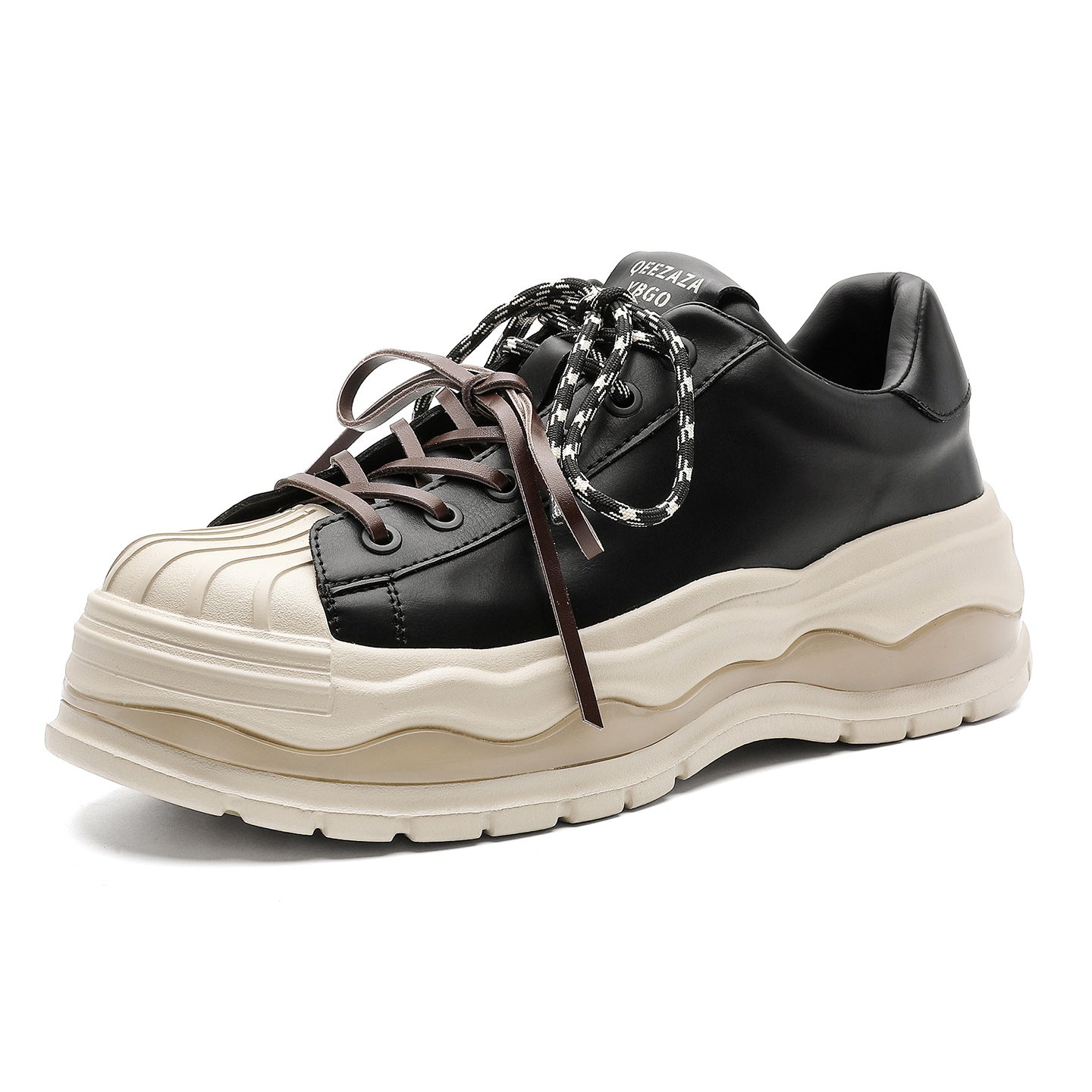 Women's Bottom White Stylish Height Increasing Sports Toe Superstar Sneakers