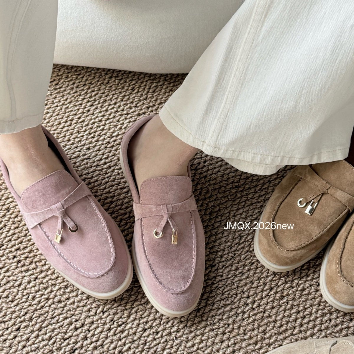 Style Genuine Retro Pumps Female Soft Bottom Spring Flat Loafers