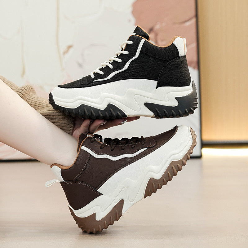 Korean Style Clunky Female Leisure Street Casual Shoes