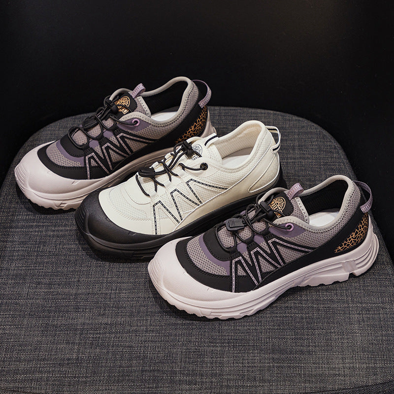 Women's Autumn Outdoor Mountaineering Platform Dad Genuine Sneakers