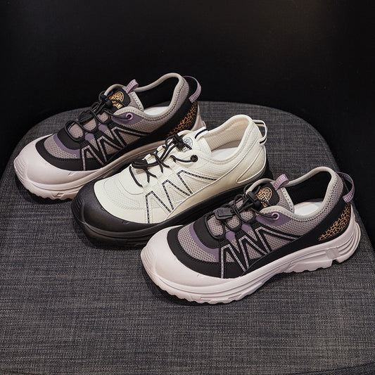 Women's Autumn Outdoor Mountaineering Platform Dad Genuine Sneakers