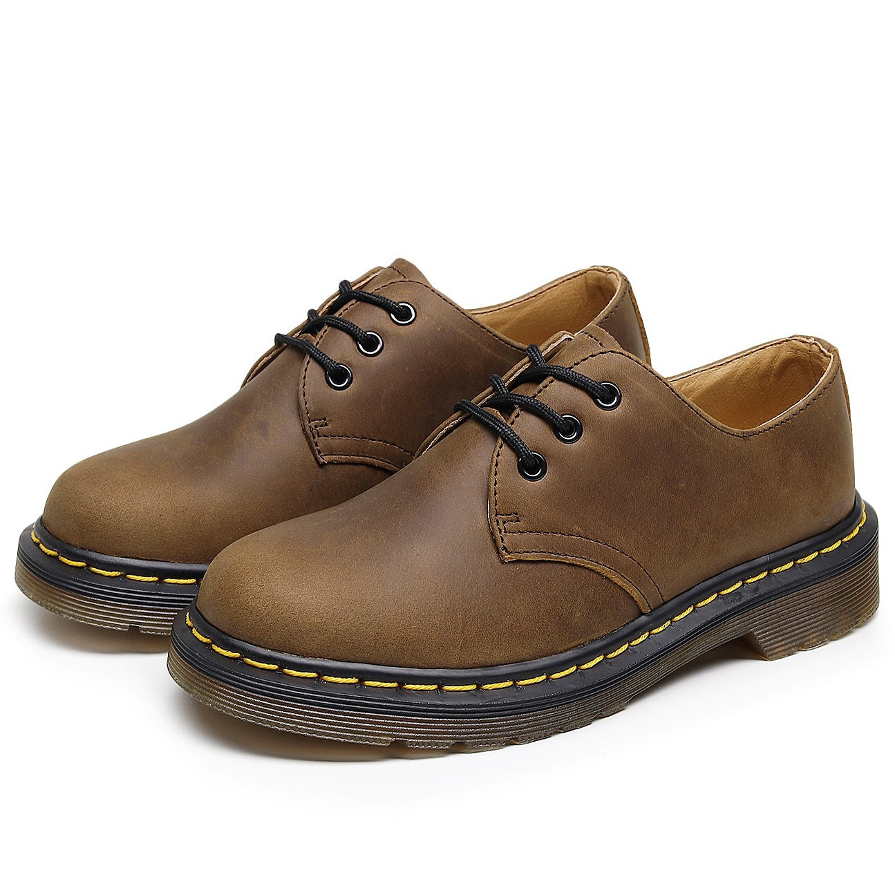 Women's & Men's First Layer Low Top Crazy Horse Brown Boots