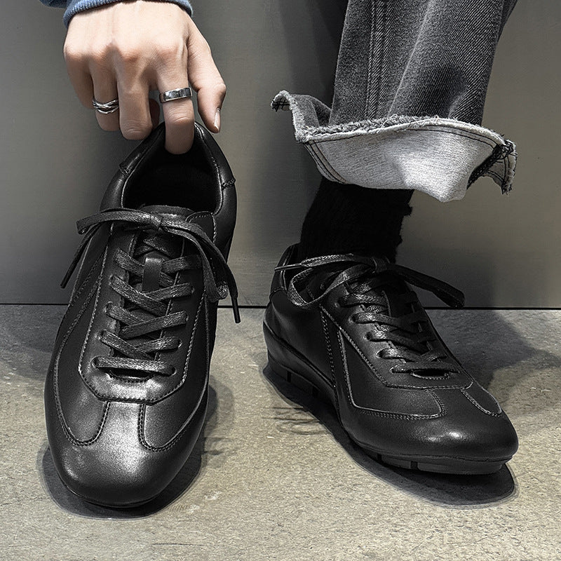 Women's & Men's Winter Training Sports Versatile Brown Men's Casual Leather Shoes