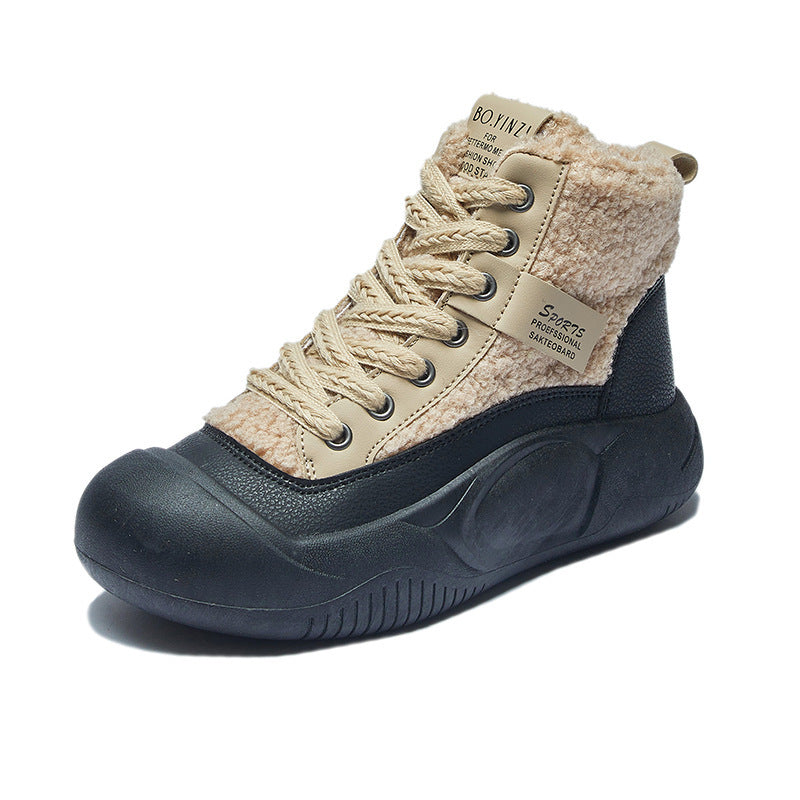 Women's Winter With Veet Korean Style Fashion Female Women's Shoes