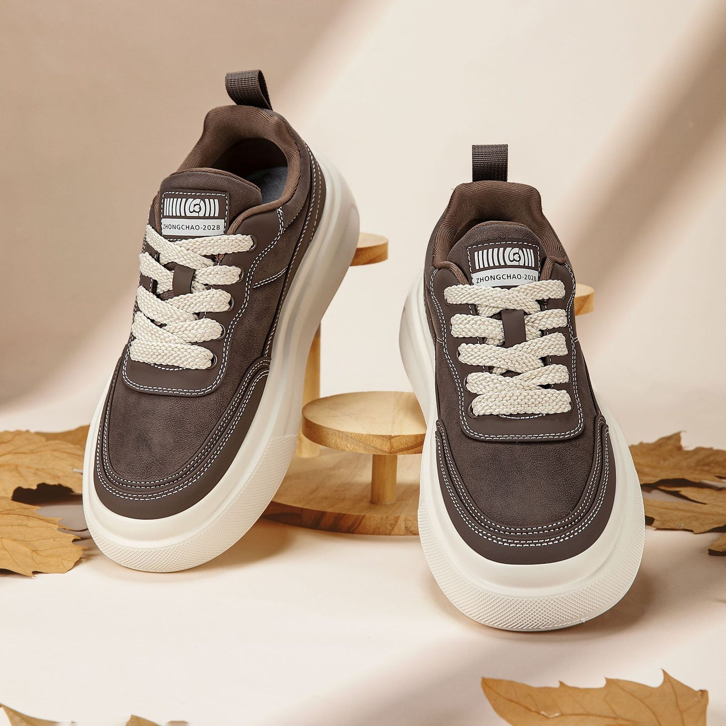 Men's Thick-soled Spring Fashion Retro Simple Lightweight Men's Board Shoes