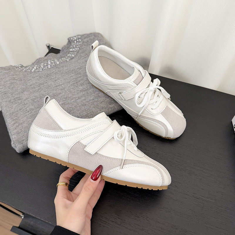 Women's Retro Sier Height Increasing Insole Velcro German Training Breathable Lightweight Women's Shoes