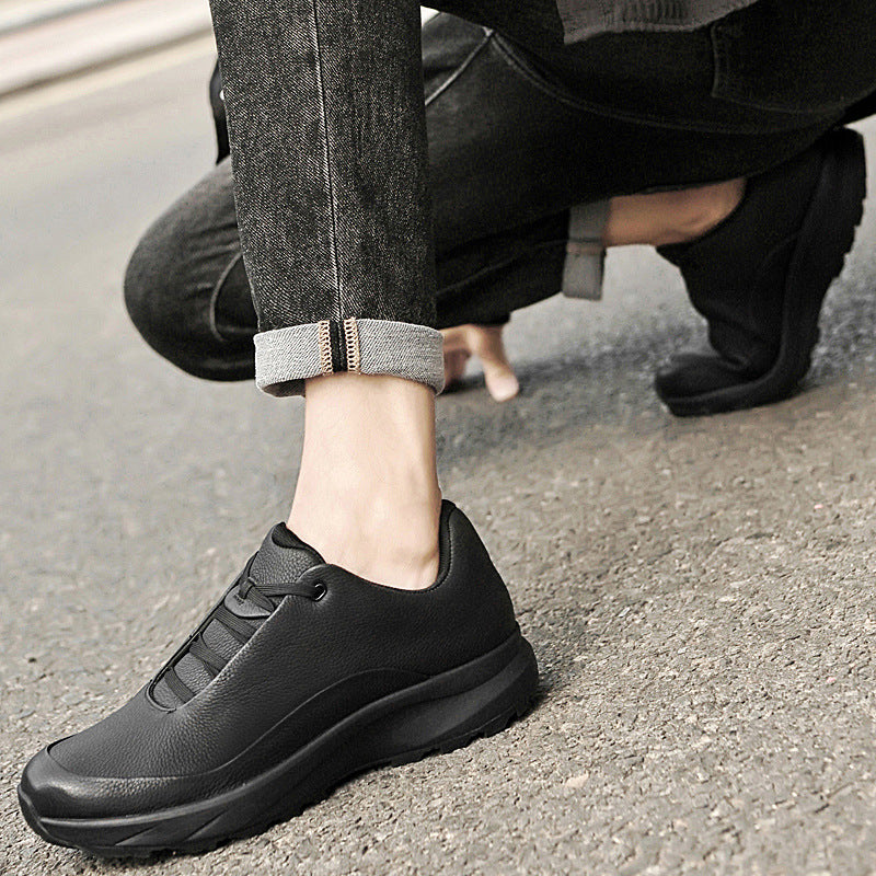 Men's Bird Genuine Low Top Layer Cowhide Surface Men's Sports Shoes
