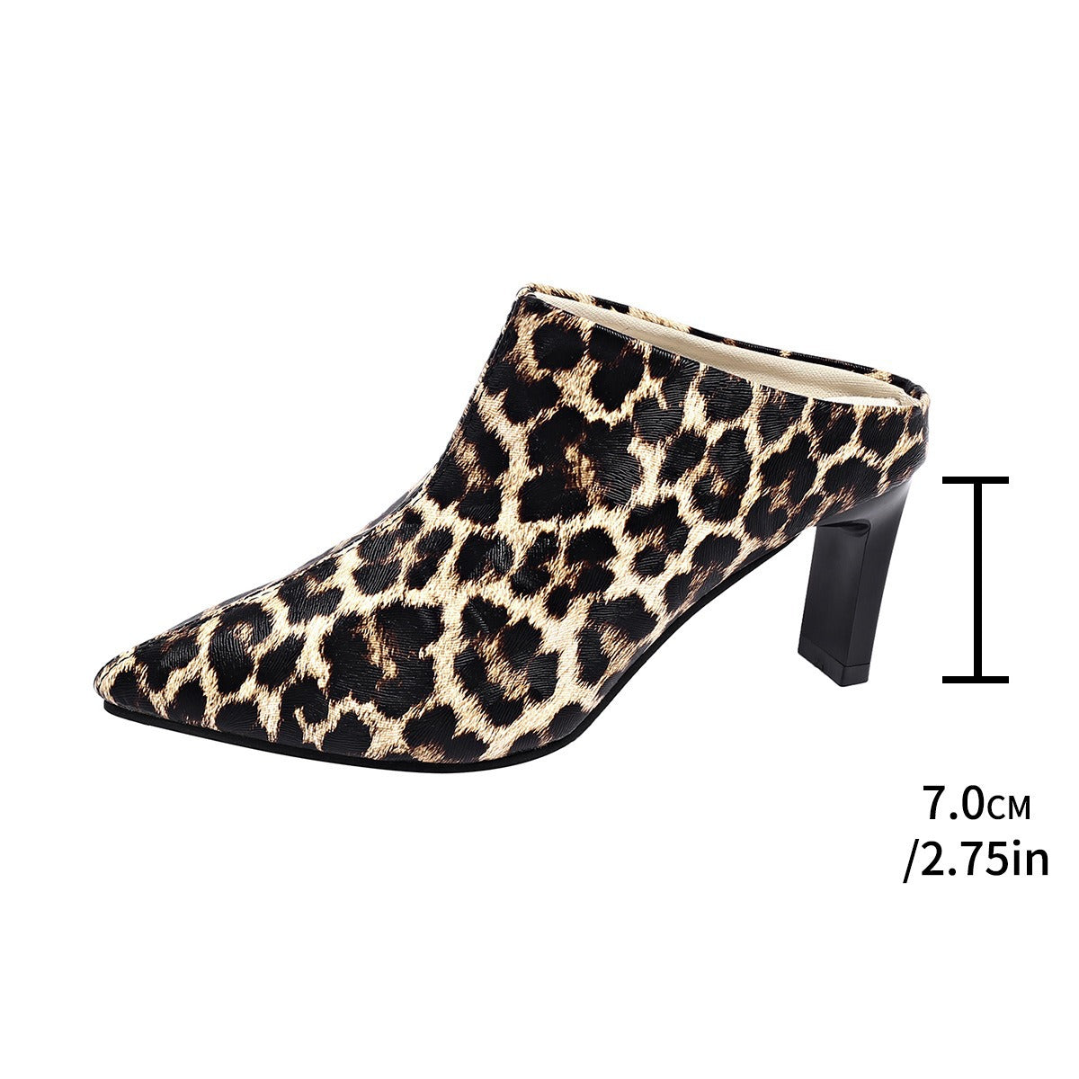 Pointed Toe Stiletto Leopard Print Sexy Heels