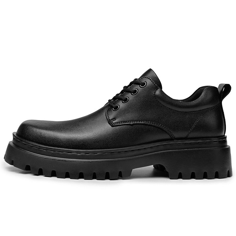Men's Formal Wear Winter Plus Veet Genuine Leather Shoes